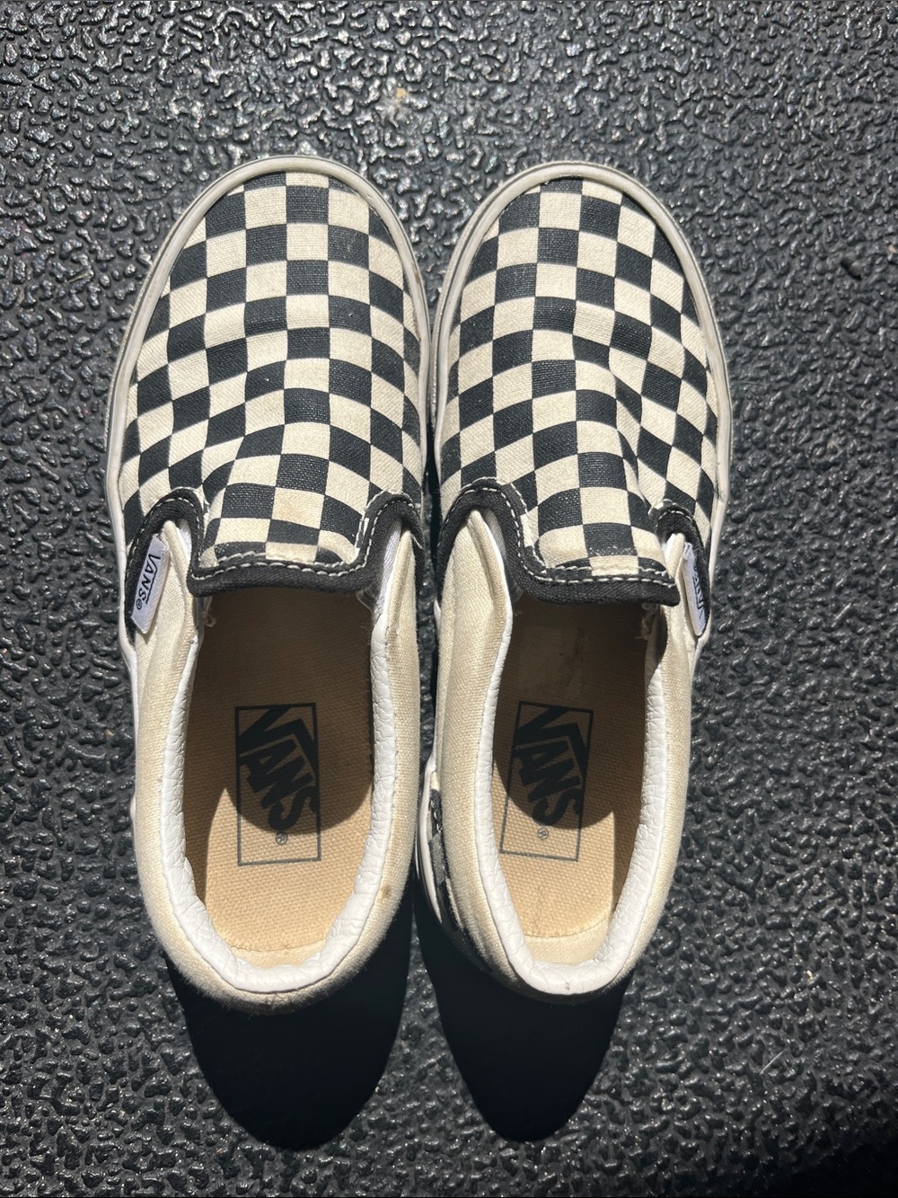 Vans Kids Slip-On Checkerboard in Black and White